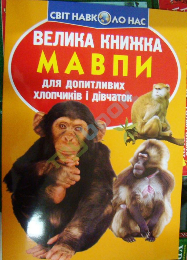 придбати книгу Велика книга. Мавпи. Для допитливих хлопчиків і дівчаток.