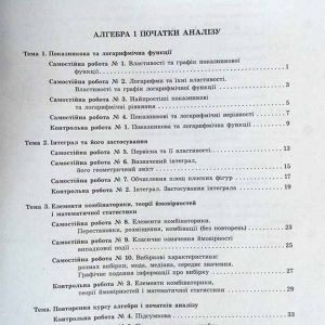 Математика (алгебра і початки аналізу та геометрія). 11 клас (рівень стандарту). Тестовий контроль результатів навчання